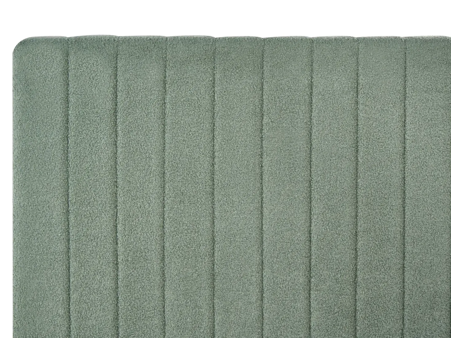Letto contenitore Bouclé VION 180 x 200 cm Verde