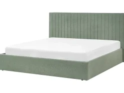Letto contenitore Bouclé VION 180 x 200 cm Verde