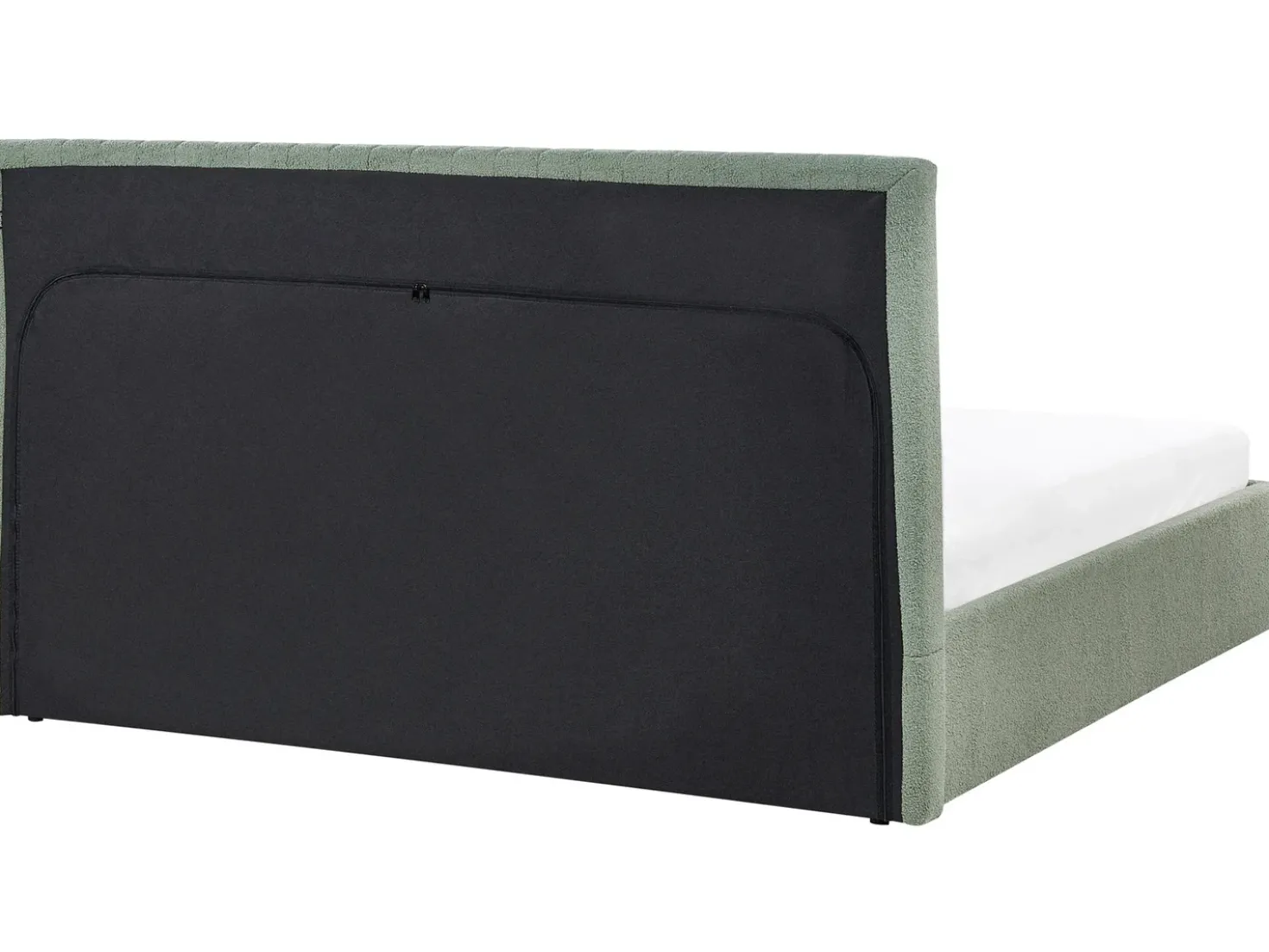 Letto contenitore Bouclé VION 180 x 200 cm Verde