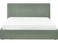 Letto contenitore Bouclé VION 180 x 200 cm Verde