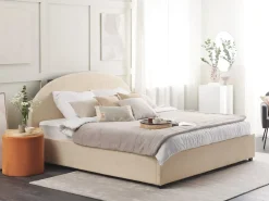 Letto contenitore Bouclé VAUCLUSE 180 x 200 cm Beige