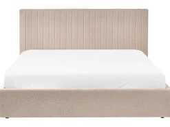 Letto contenitore Bouclé VION 180 x 200 cm Beige