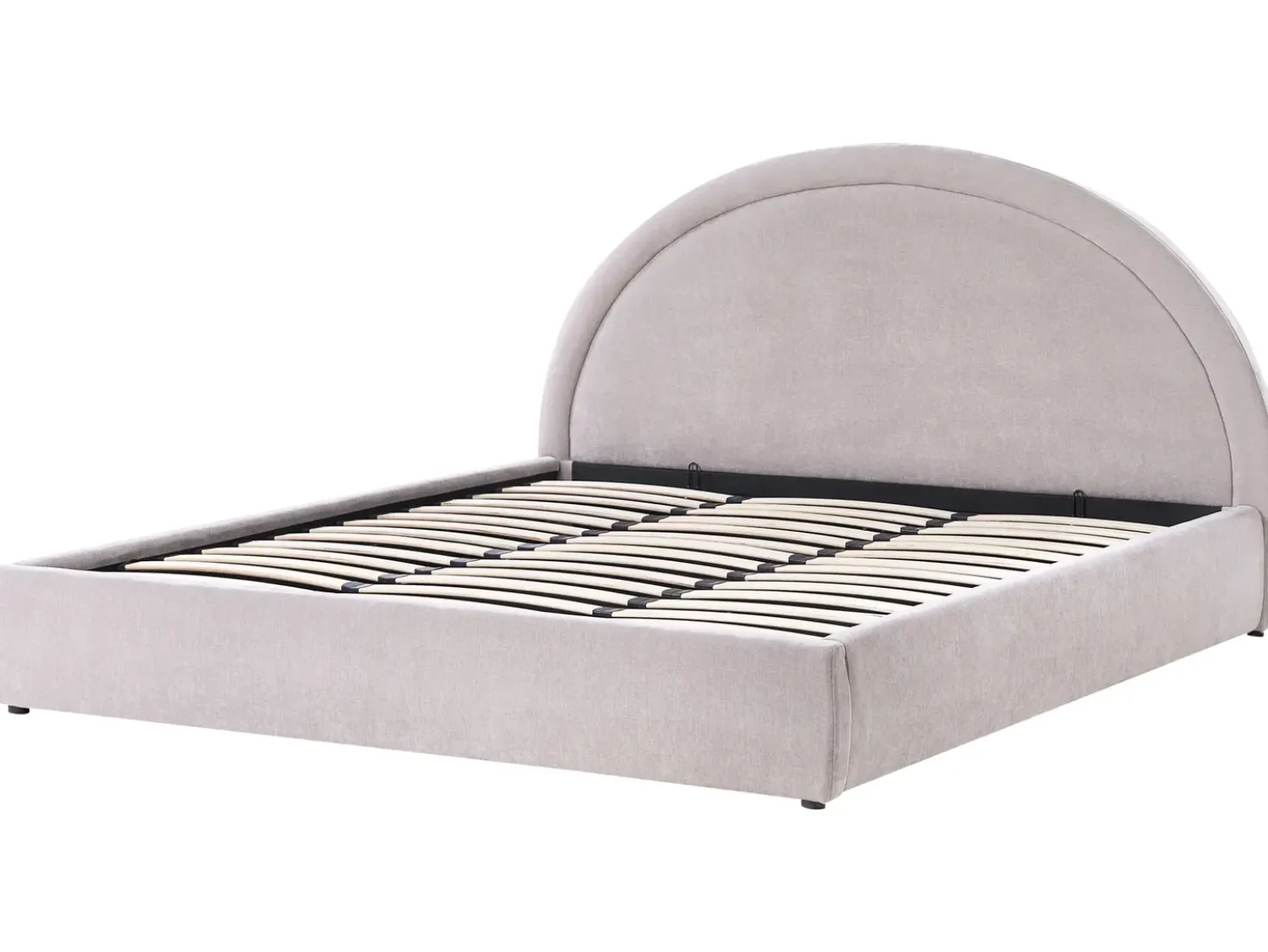 Letto contenitore Ciniglia MOUZON 180 x 200 cm Tortora