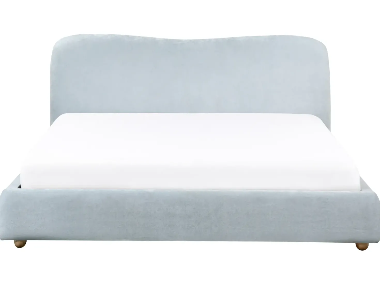 Letto contenitore Ciniglia BLAGNAC 180 x 200 cm Azzurro