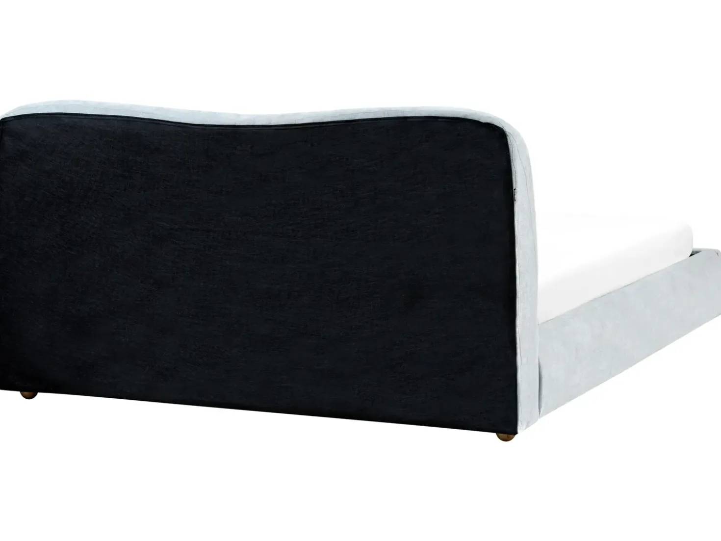 Letto contenitore Ciniglia BLAGNAC 180 x 200 cm Azzurro