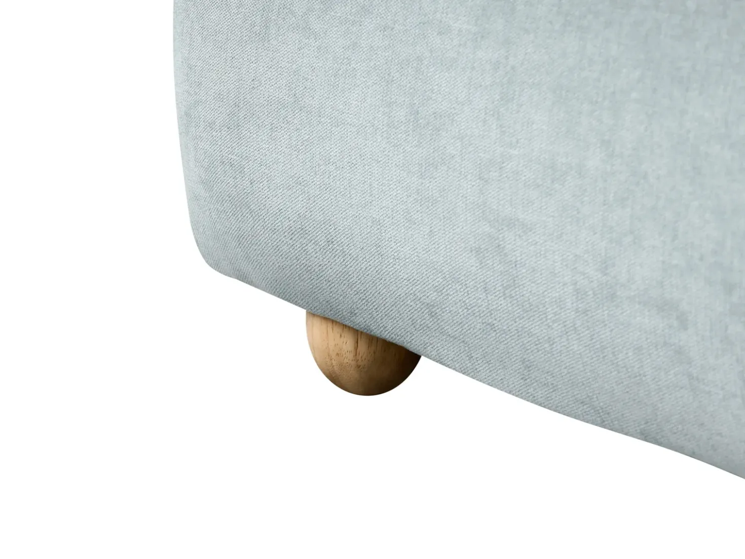 Letto contenitore Ciniglia BLAGNAC 180 x 200 cm Azzurro