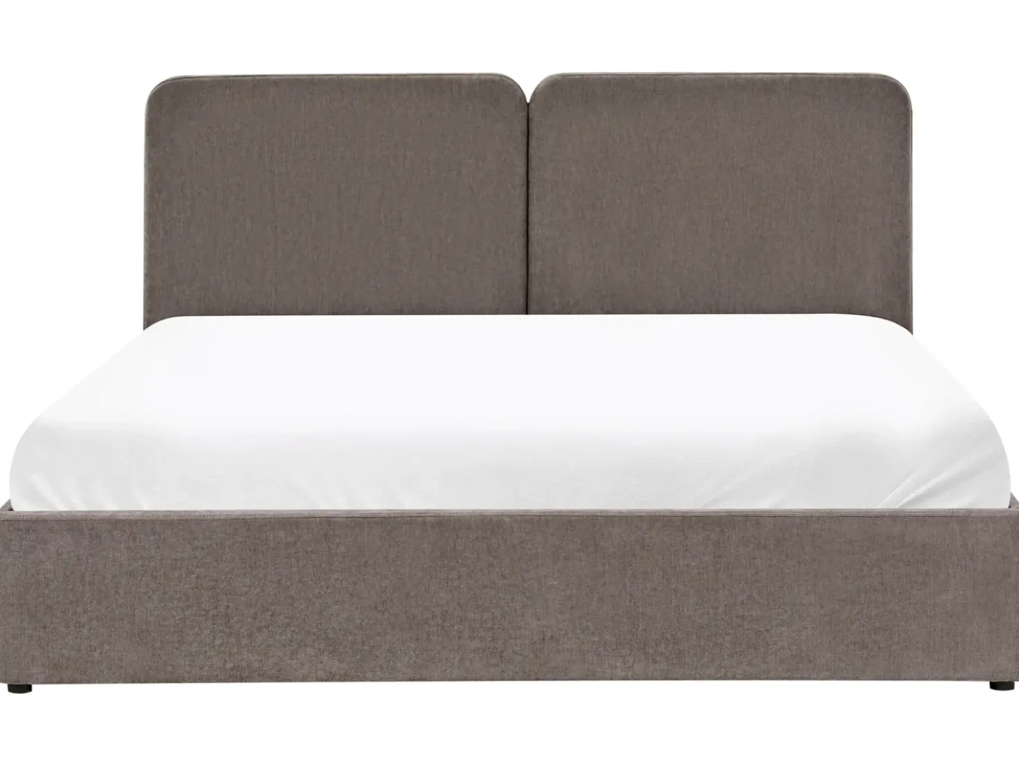 Letto contenitore Ciniglia ARBOIS 180 x 200 cm Tortora
