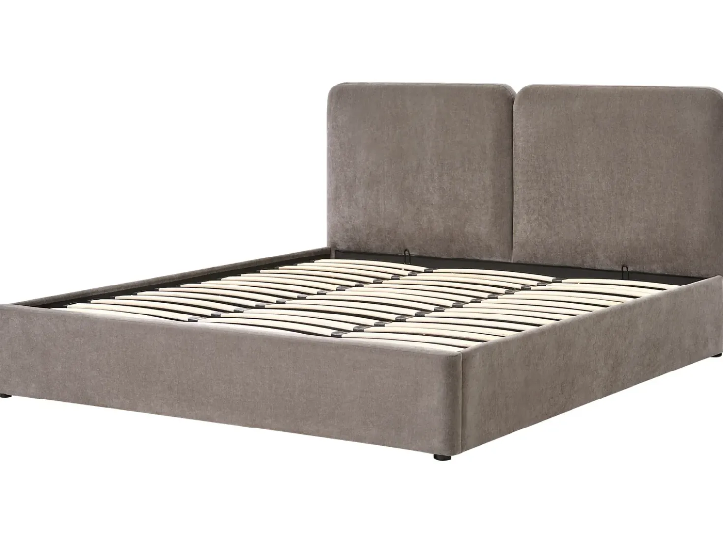 Letto contenitore Ciniglia ARBOIS 180 x 200 cm Tortora