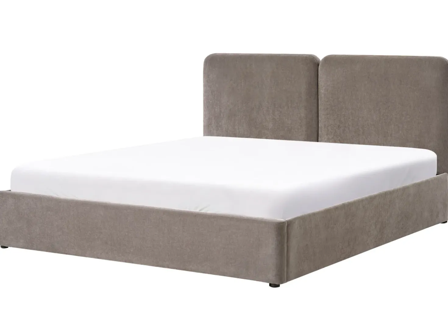Letto contenitore Ciniglia ARBOIS 180 x 200 cm Tortora