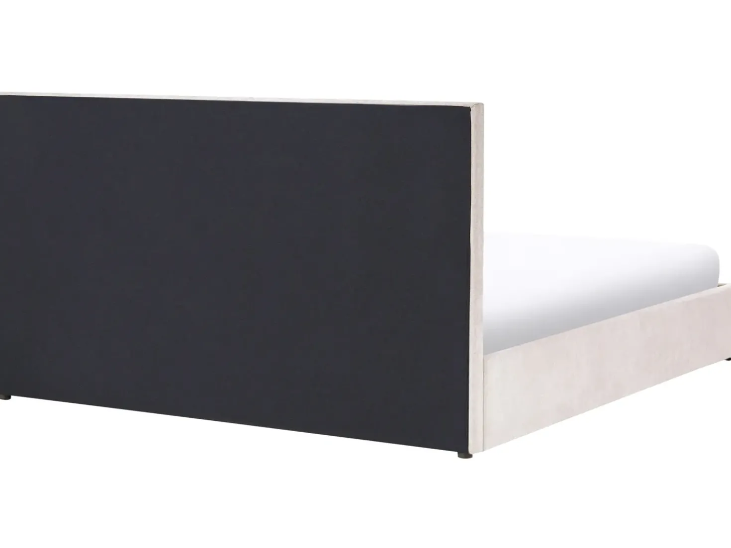 Letto contenitore Ciniglia QUIBERON 180 x 200 cm Tortora