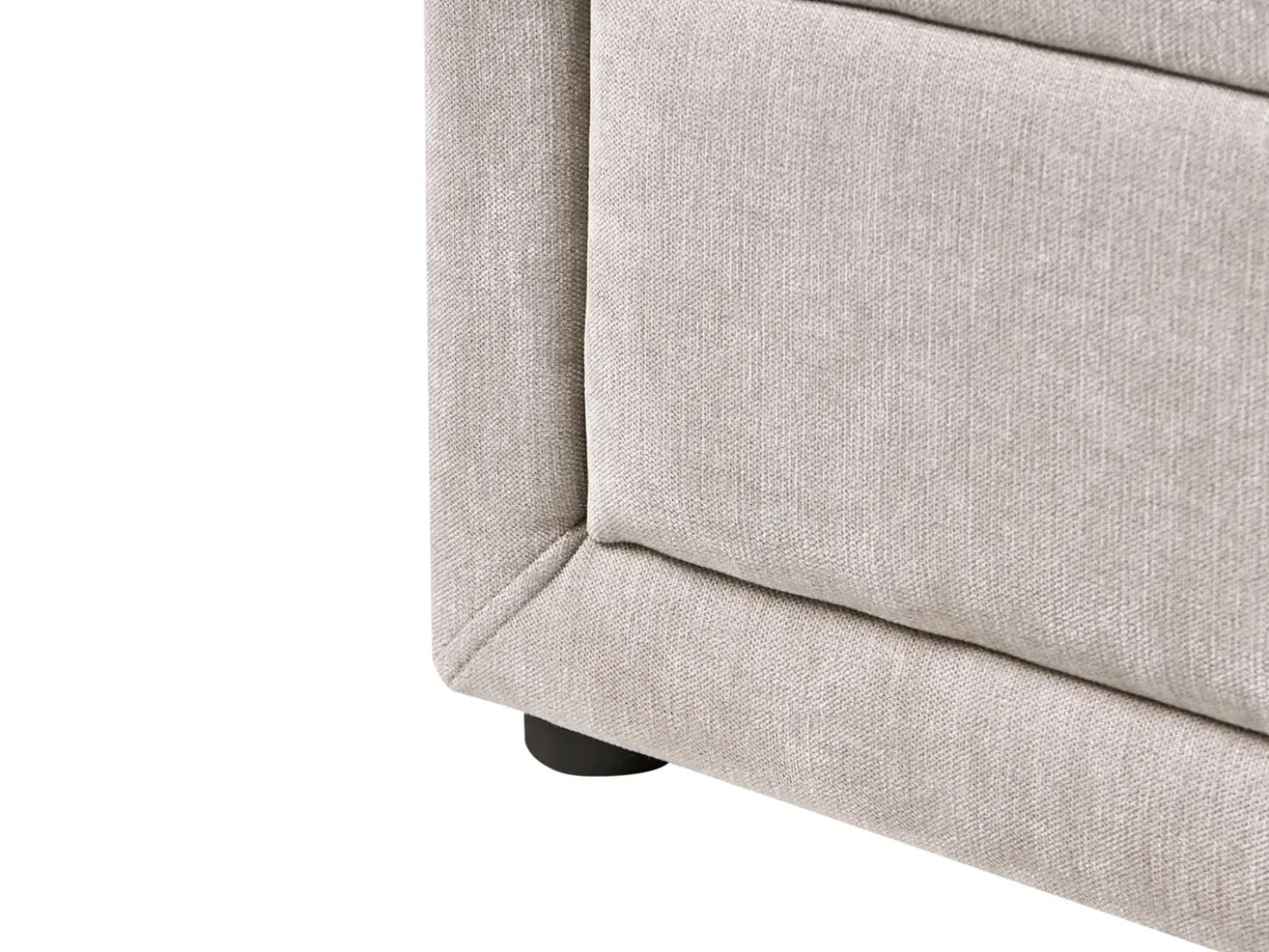 Letto contenitore Ciniglia QUIBERON 180 x 200 cm Tortora