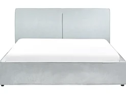 Letto contenitore Ciniglia MOISSAC 180 x 200 cm Azzurro
