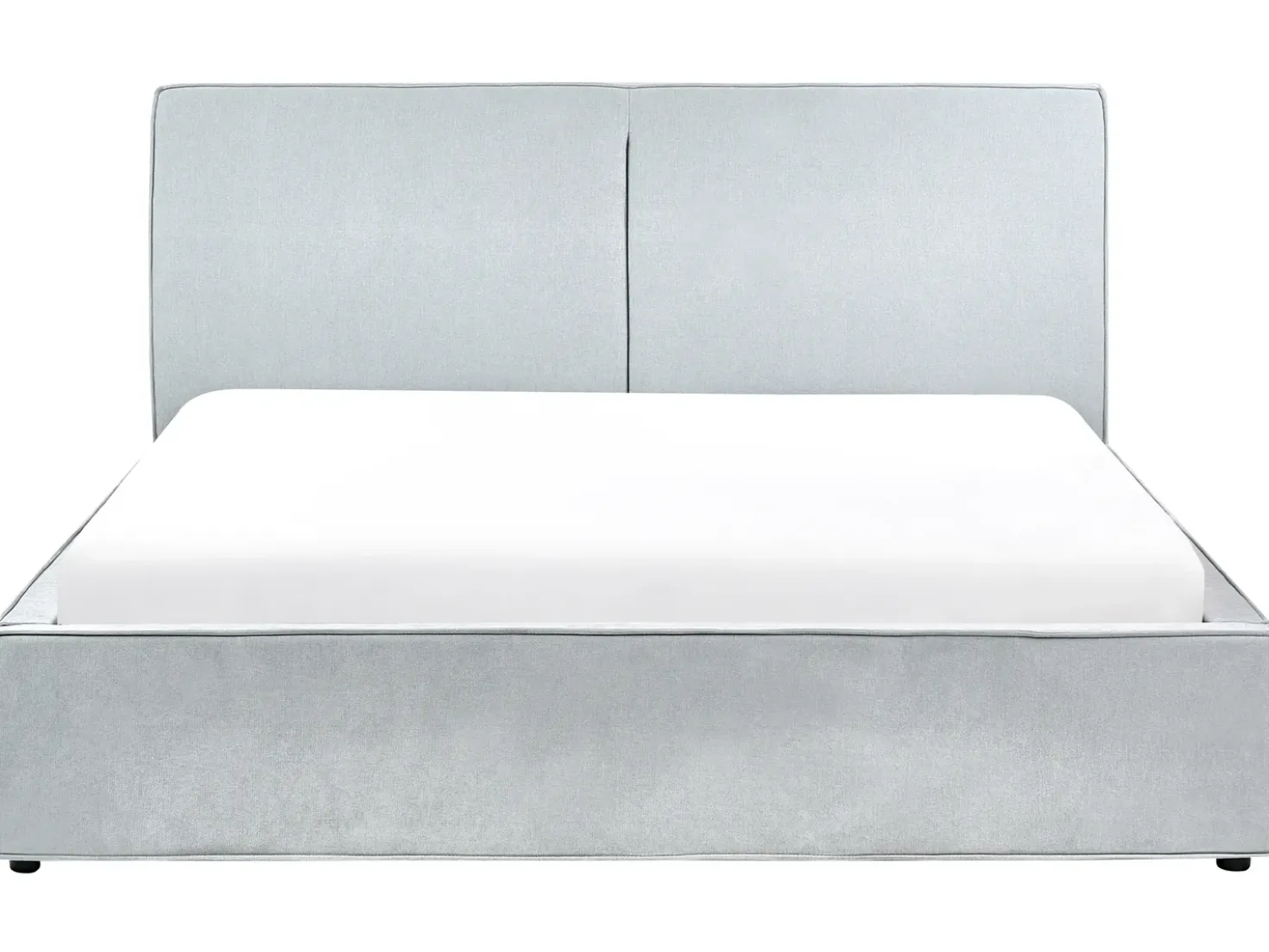Letto contenitore Ciniglia MOISSAC 180 x 200 cm Azzurro