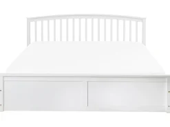 Letto contenitore Legno di pino CLARBEC 180 x 200 cm Bianco