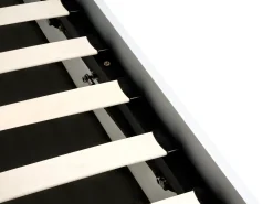 Letto contenitore Legno di pino CLARBEC 180 x 200 cm Bianco