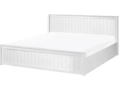 Letto contenitore Legno di pino LAMBRES 180 x 200 cm Bianco