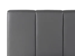 Letto contenitore Pelle sintetica DREUX 180 x 200 cm Grigio scuro