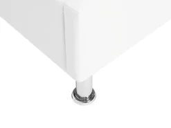 Letto contenitore Pelle sintetica METZ 90 x 200 cm Bianco
