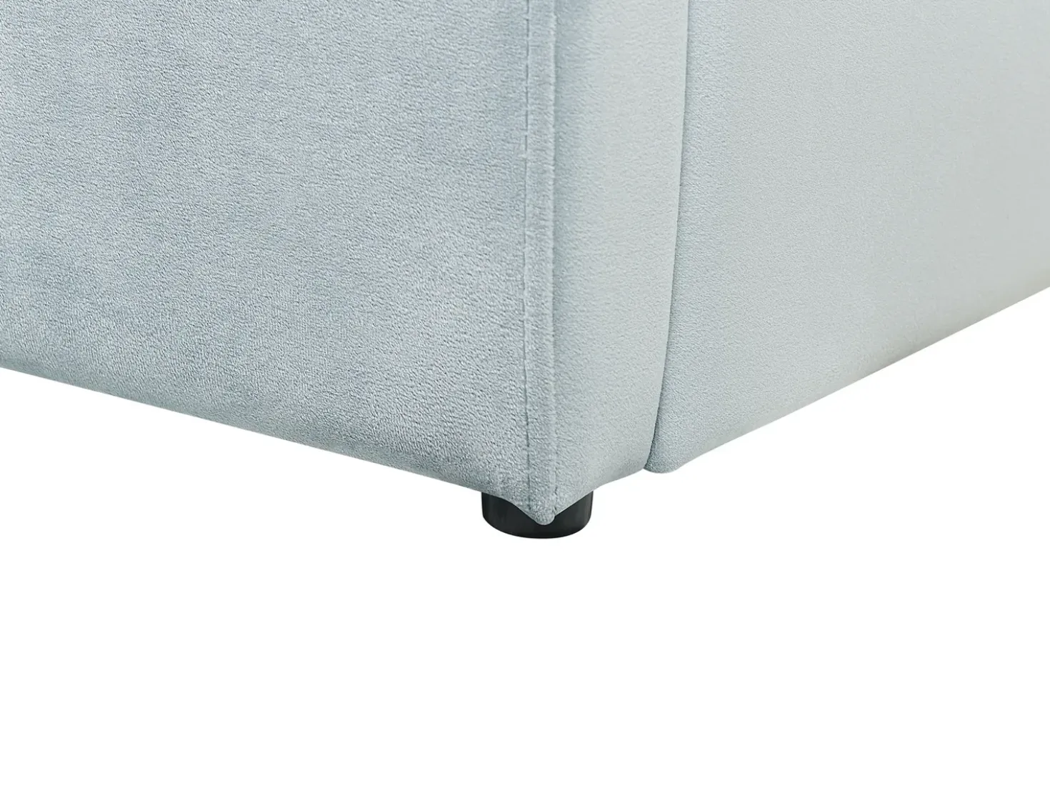 Letto contenitore per bambini Velluto ANET 90 x 200 cm Azzurro