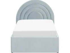 Letto contenitore per bambini Velluto ANET 90 x 200 cm Azzurro