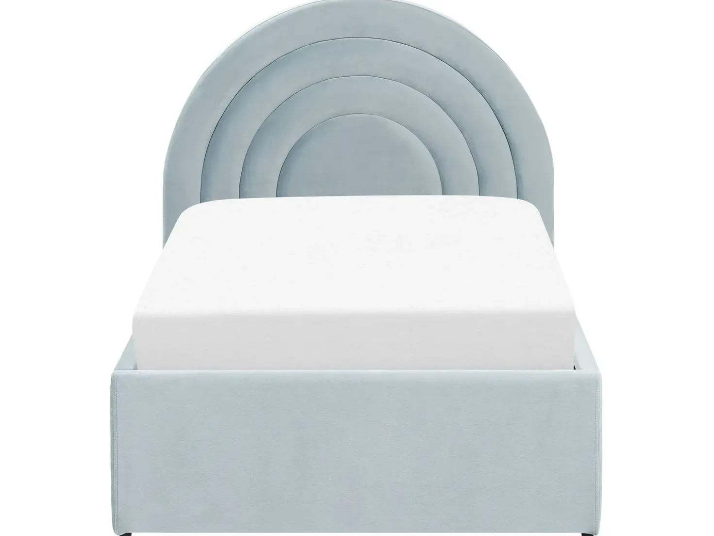 Letto contenitore per bambini Velluto ANET 90 x 200 cm Azzurro