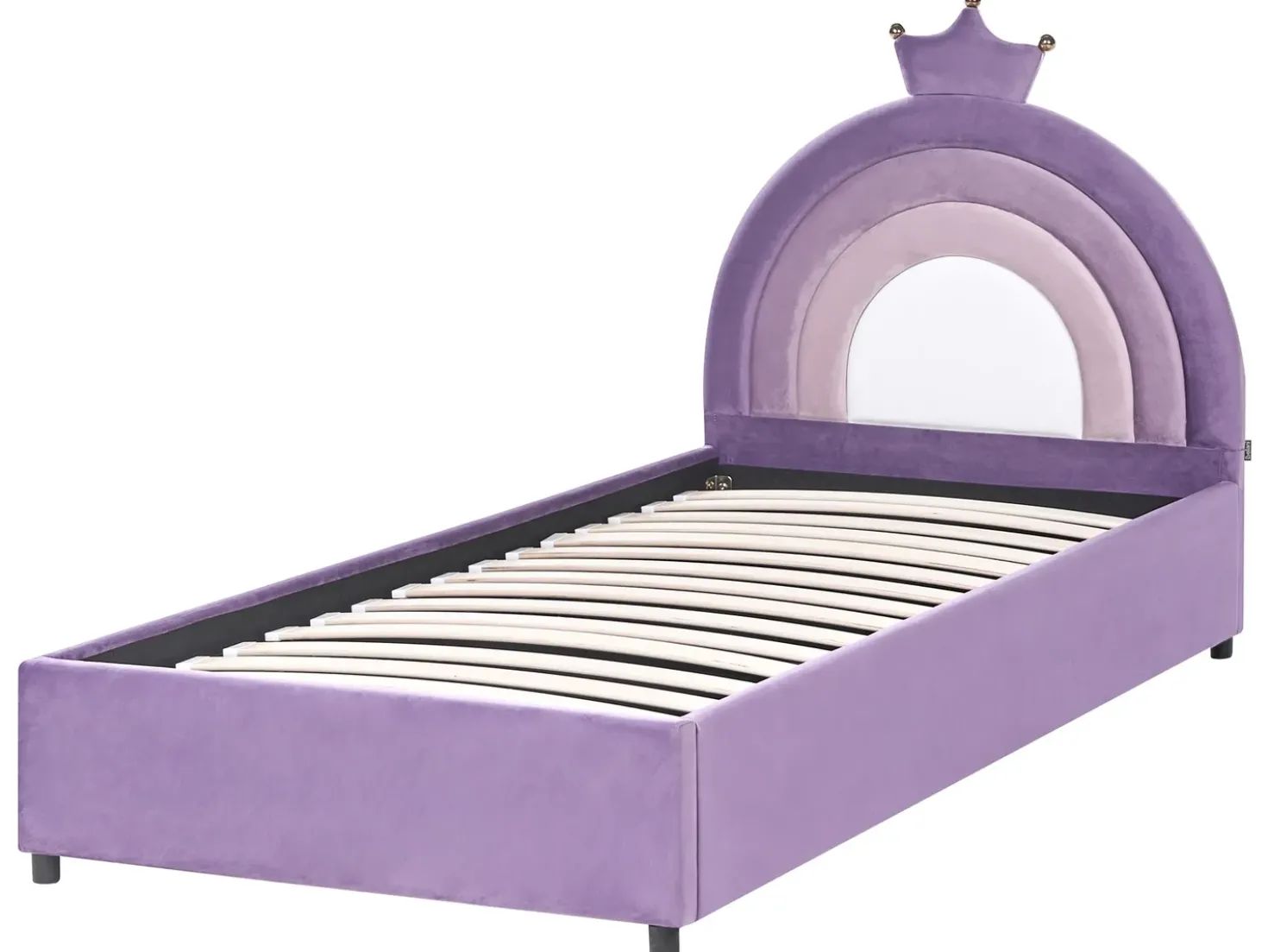 Letto contenitore per bambini Corona Velluto GRISETOT 90 x 200 cm Viola