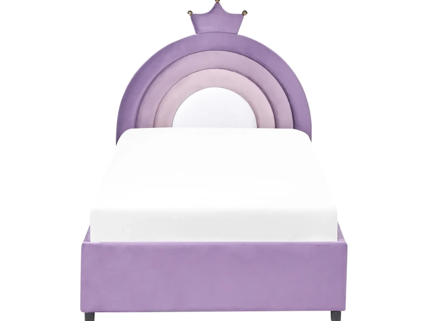 Letto contenitore per bambini Corona Velluto GRISETOT 90 x 200 cm Viola