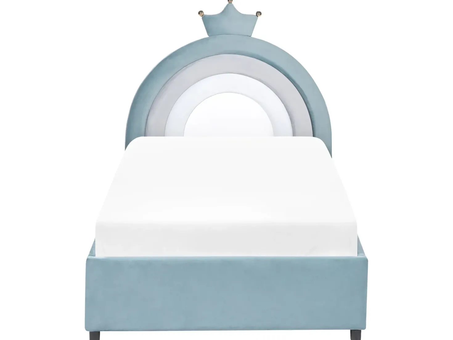 Letto contenitore per bambini Corona Velluto GRISETOT 90 x 200 cm Blu