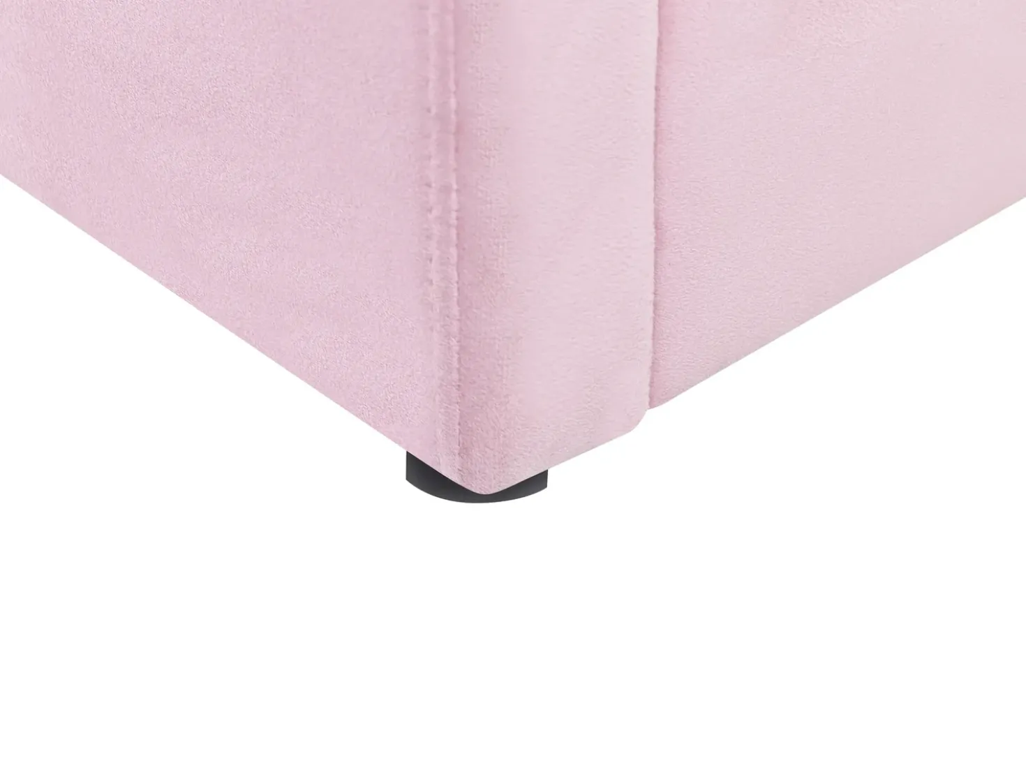 Letto contenitore per bambini Velluto ANET 90 x 200 cm Rosa