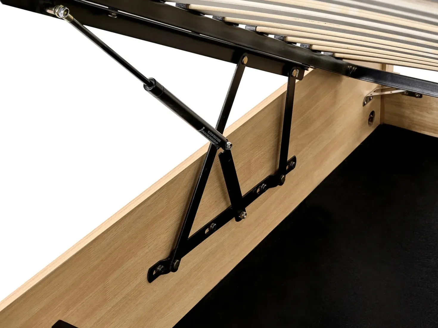 Letto contenitore PEROUGES 180 x 200 cm Marrone chiaro