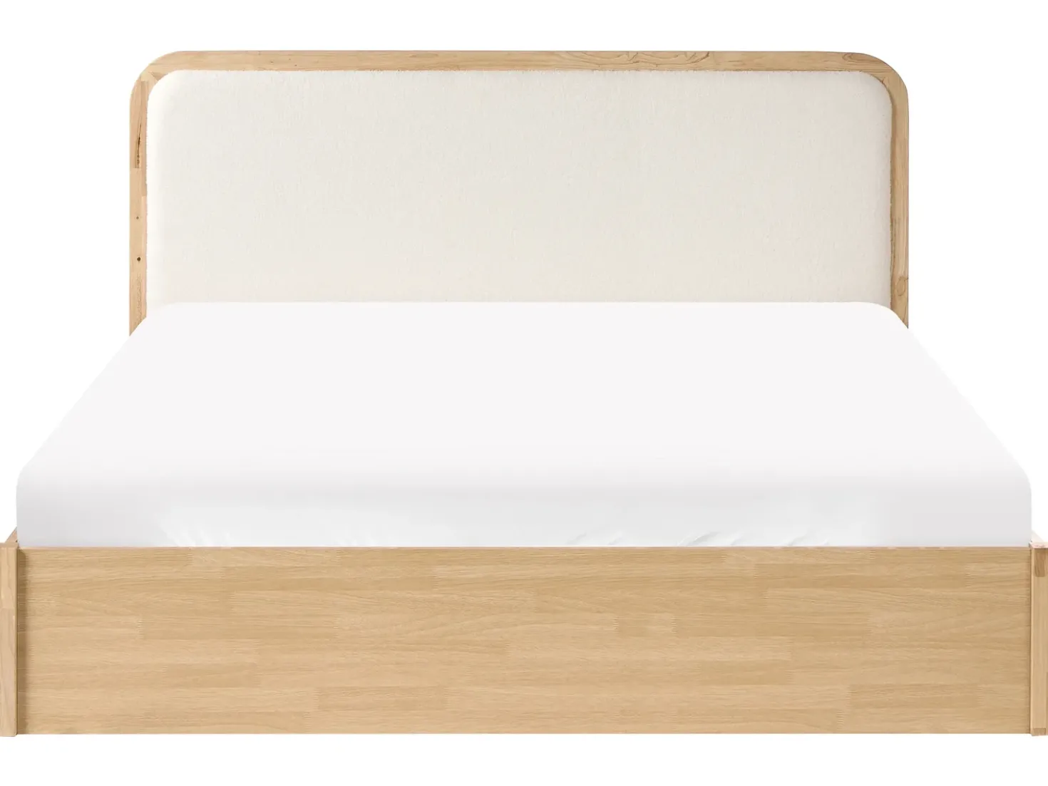 Letto contenitore PEROUGES 180 x 200 cm Marrone chiaro
