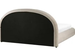 Letto contenitore Tessuto GRASSE 180 x 200 cm Tortora