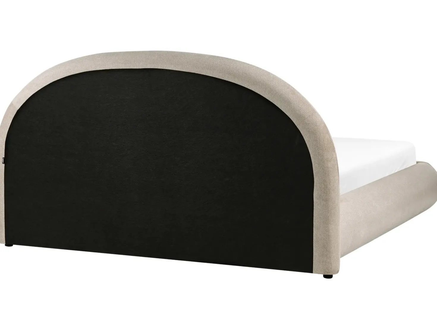 Letto contenitore Tessuto GRASSE 180 x 200 cm Tortora
