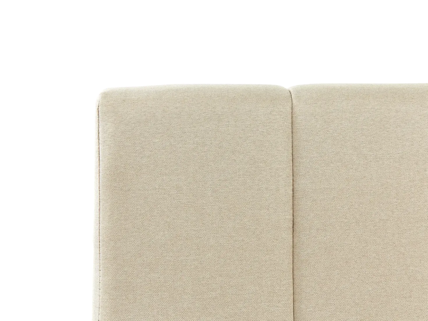 Letto contenitore Tessuto DREUX 180 x 200 cm Beige