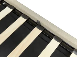 Letto contenitore Tessuto DREUX 180 x 200 cm Beige