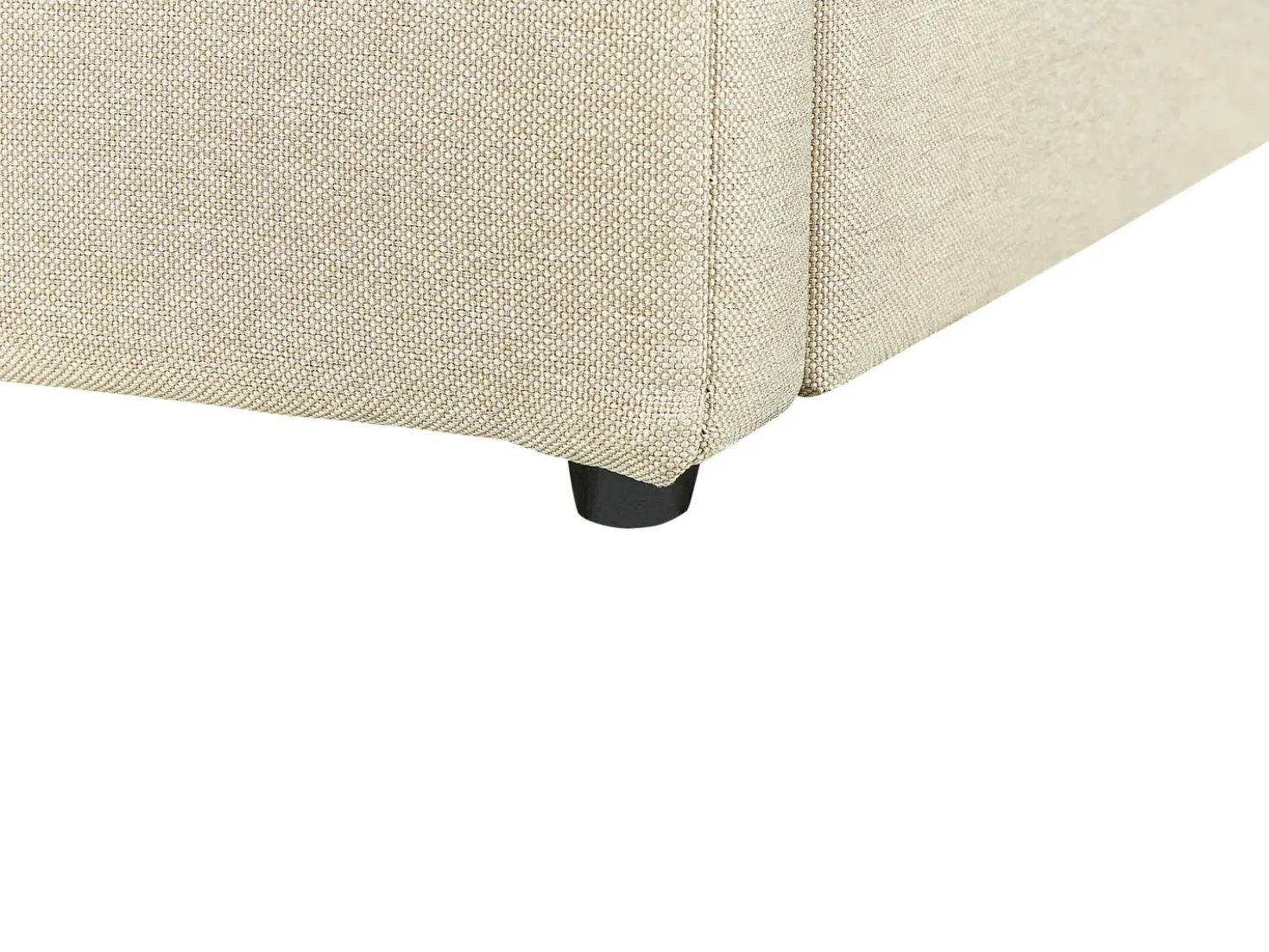 Letto contenitore Tessuto DREUX 180 x 200 cm Beige
