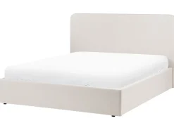 Letto contenitore Tessuto BRENON 180 x 200 cm Beige chiaro