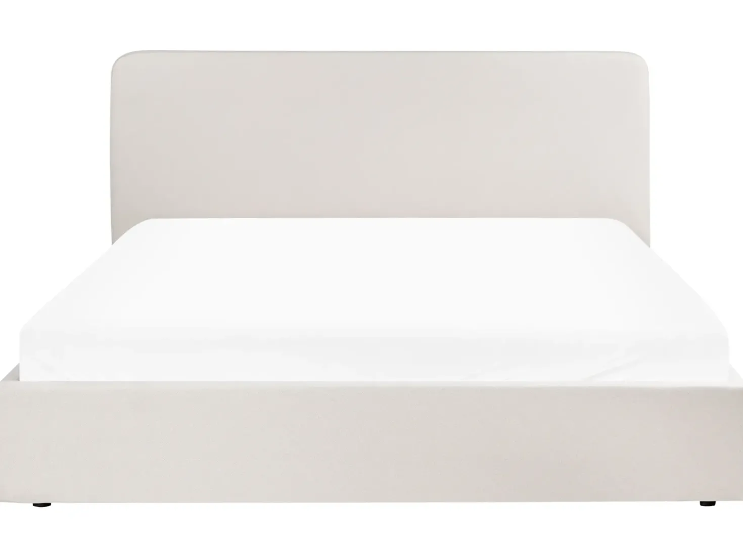 Letto contenitore Tessuto BRENON 180 x 200 cm Beige chiaro