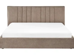 Letto contenitore Tessuto TARASCON 180 x 200 cm Tortora