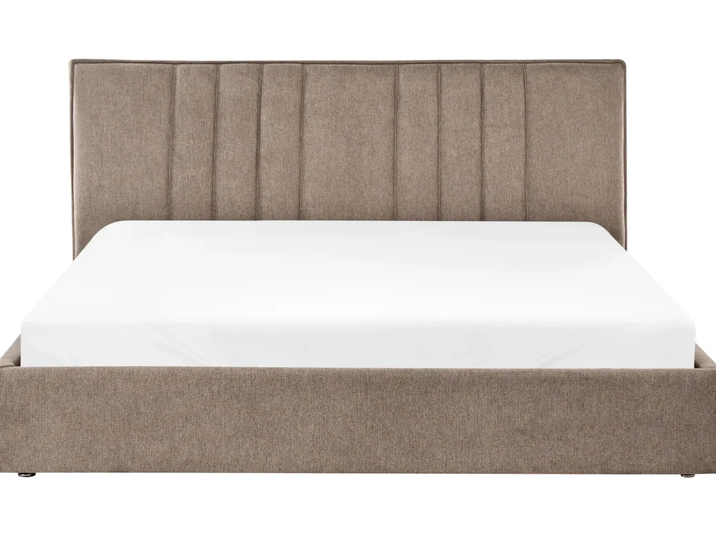 Letto contenitore Tessuto TARASCON 180 x 200 cm Tortora