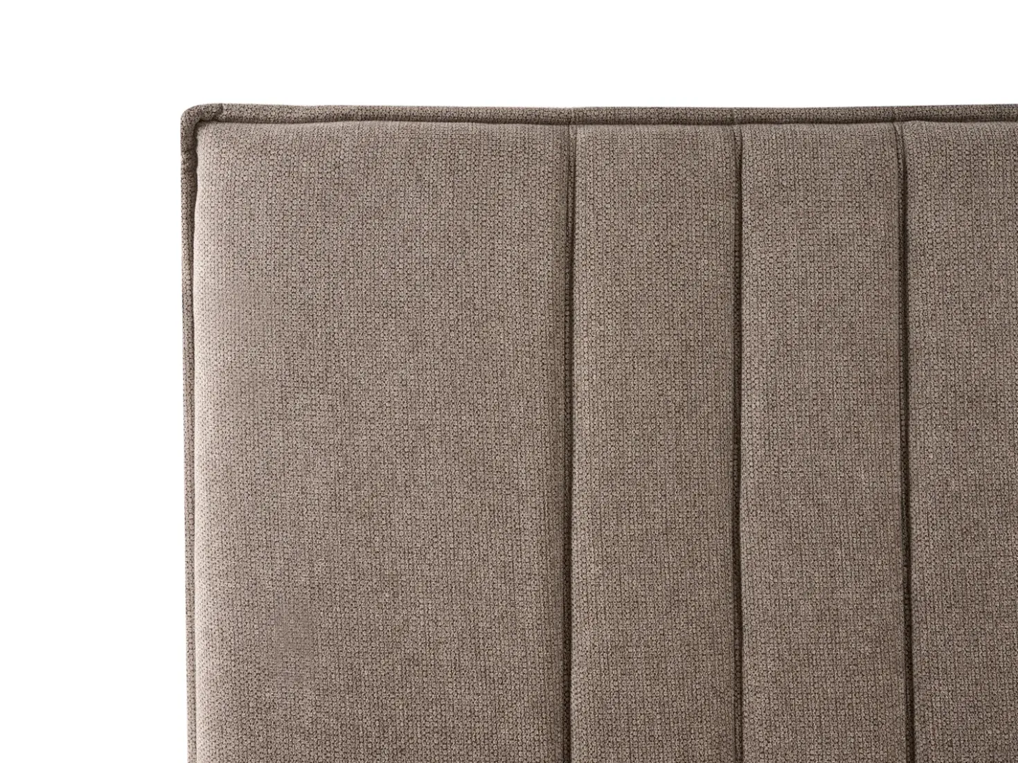 Letto contenitore Tessuto TARASCON 180 x 200 cm Tortora