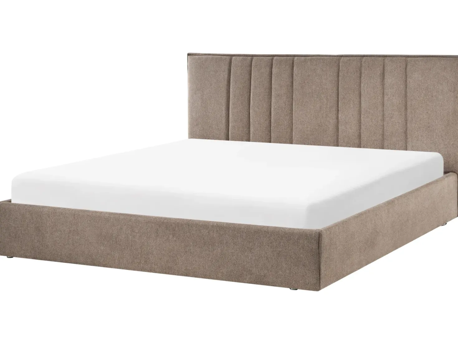 Letto contenitore Tessuto TARASCON 180 x 200 cm Tortora