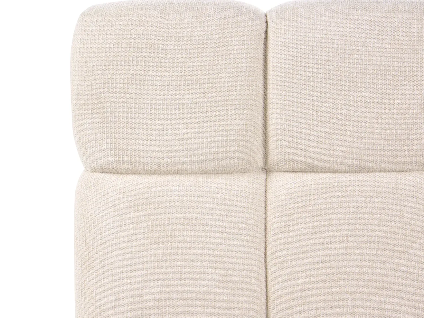 Letto contenitore Tessuto NOYON 180 x 200 cm Beige chiaro