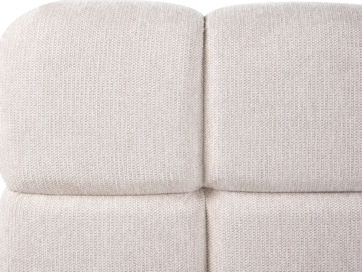 Letto contenitore Tessuto BASTON 180 x 200 cm Beige chiaro