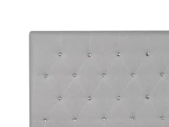Letto contenitore Tessuto AMIENS 180 x 200 cm Grigio chiaro