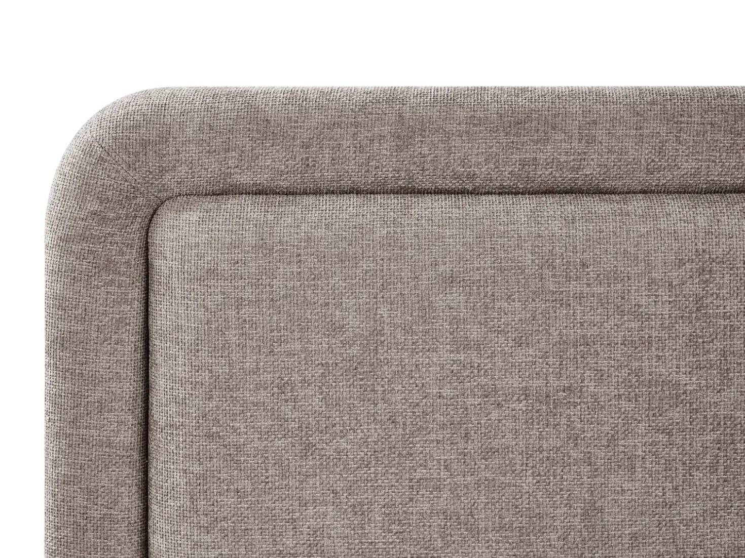 Letto contenitore Tessuto VIVIERS 180 x 200 cm Tortora