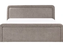Letto contenitore Tessuto VIVIERS 180 x 200 cm Tortora
