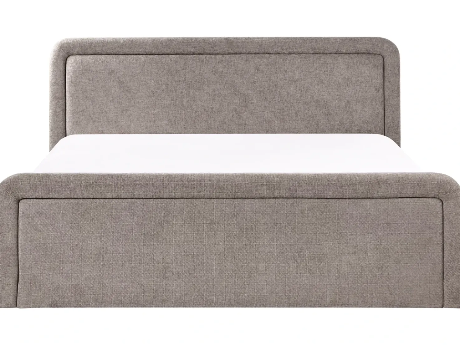Letto contenitore Tessuto VIVIERS 180 x 200 cm Tortora