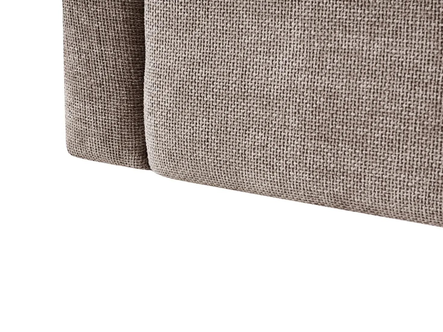 Letto contenitore Tessuto VIVIERS 180 x 200 cm Tortora