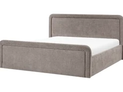 Letto contenitore Tessuto VIVIERS 180 x 200 cm Tortora